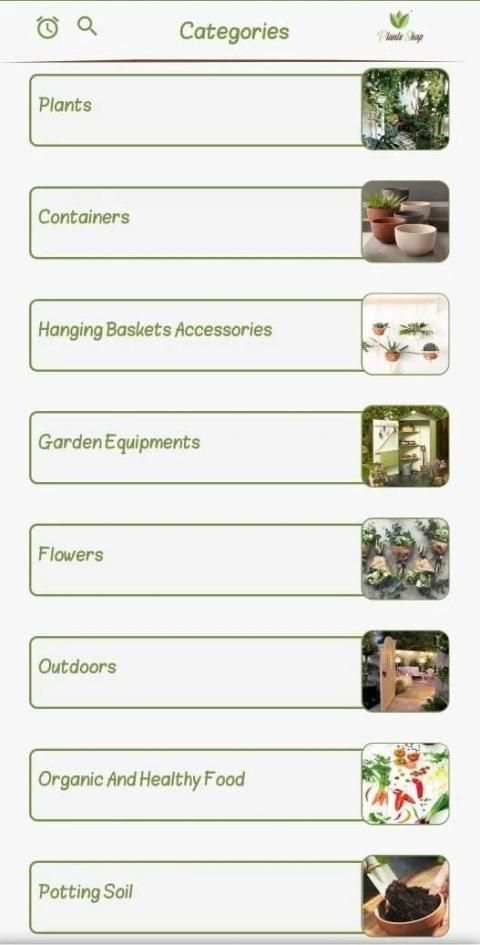 Plants shop screenshot 2