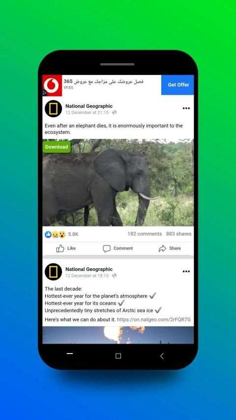 Videodown for Facebook screenshot 1