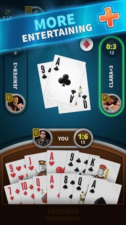 Spades Card Game स्क्रीनशॉट 3