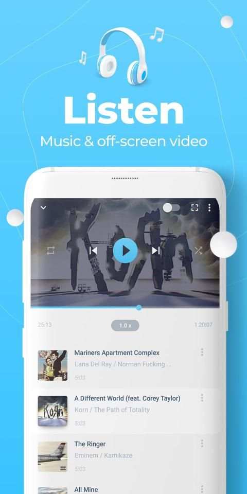 Televzr Media Player स्क्रीनशॉट 2