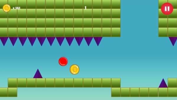 Red Jumping Bounce Ball स्क्रीनशॉट 2