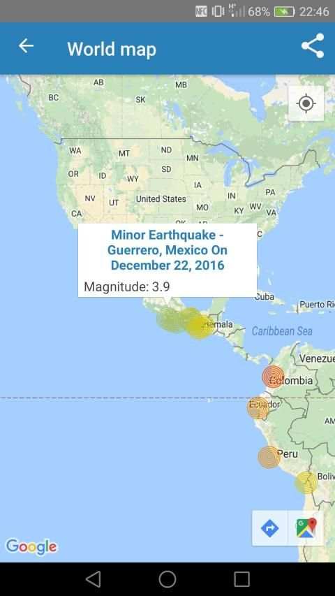 Earthquake Notifier स्क्रीनशॉट 6