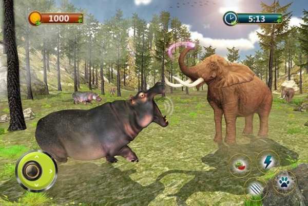 Angry Hippo Simulator: Hippo Family Jungle Attack screenshot 11