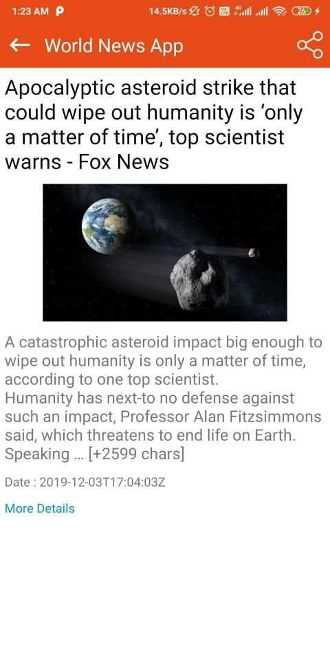 World News App screenshot 1