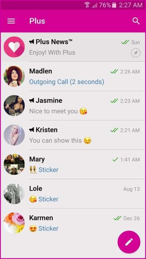 Plus Messenger screenshot 4