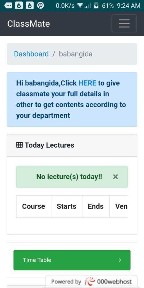 Classmate screenshot 2