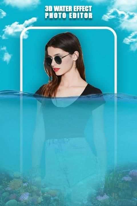 3D Water Effect Photo Maker स्क्रीनशॉट 1