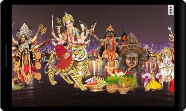4D Durga Puja, Navaratri Durgotsava Live Wallpaper screenshot 5