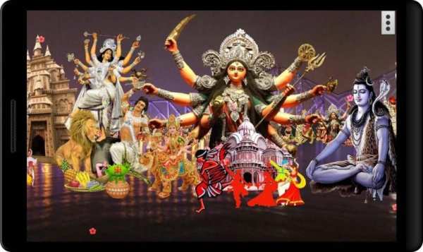 4D Durga Puja, Navaratri Durgotsava Live Wallpaper screenshot 3