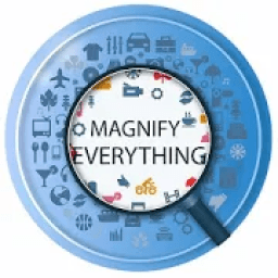 Digital Magnifying Glass with Flashlight and Zoom आइकन