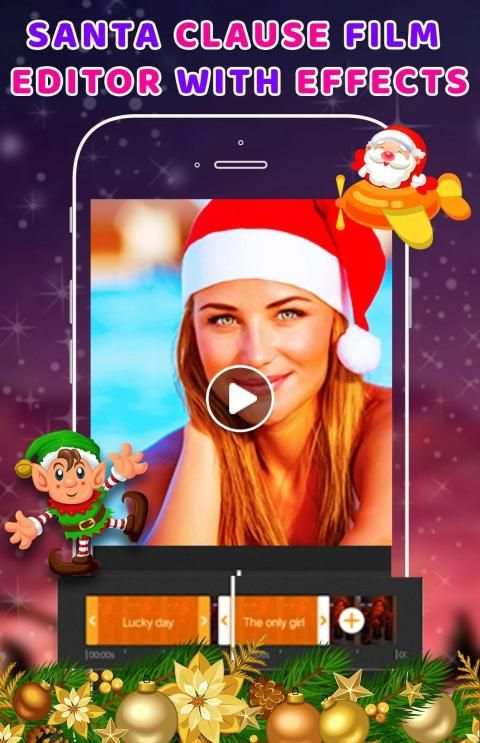 Santa Claus Film Editor With Effects स्क्रीनशॉट 3