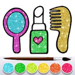 Glitter Beauty Accessories Coloring and drawing