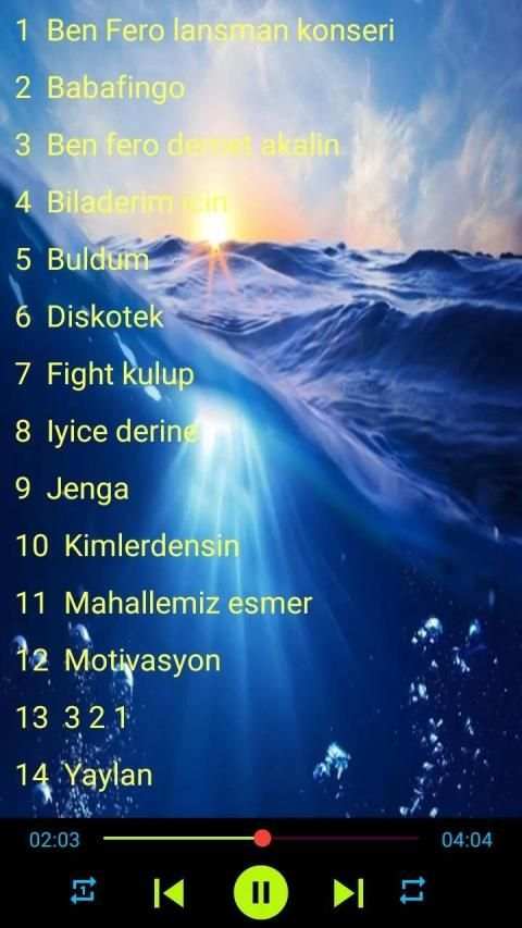 Ben Fero - Şarkıları 14 Yüksek Kalite İNTERNETSİZ screenshot 2