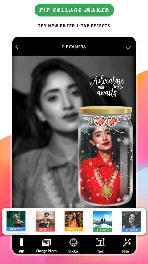 PIP Camera & Magazine Frame Photo Editor स्क्रीनशॉट 3