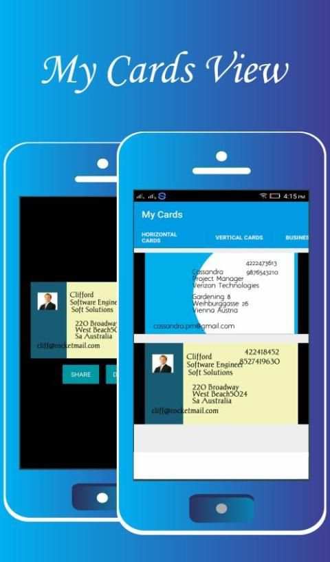 Business Cards Maker स्क्रीनशॉट 4