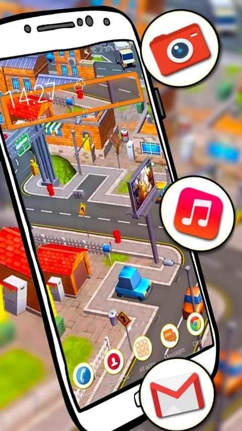 Tema Warna Dunia Rumah Kartun screenshot 4