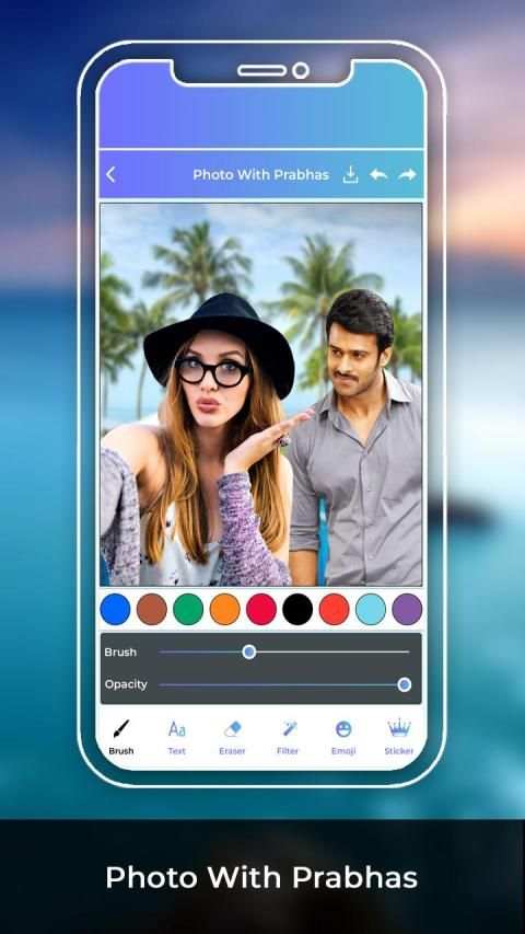 Photo With Prabhas screenshot 5