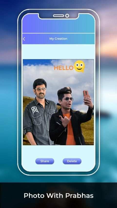 Photo With Prabhas screenshot 1