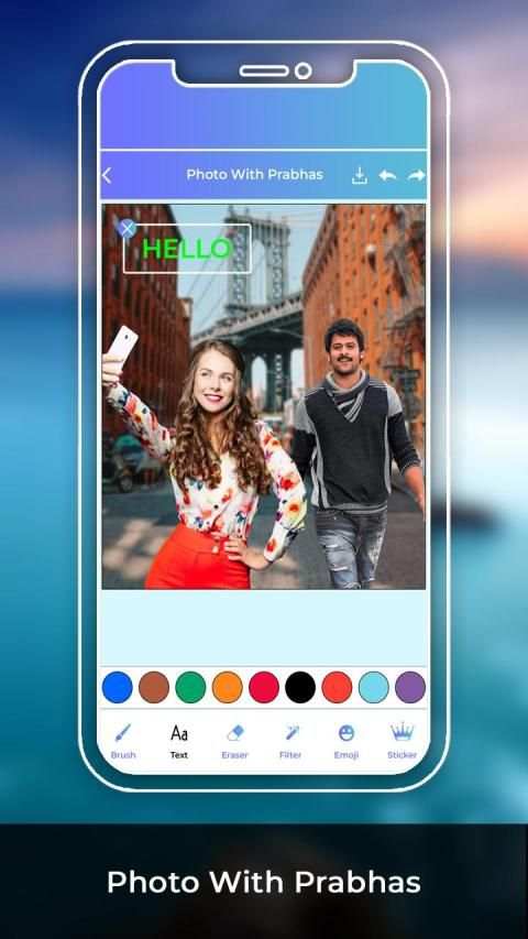 Photo With Prabhas screenshot 4