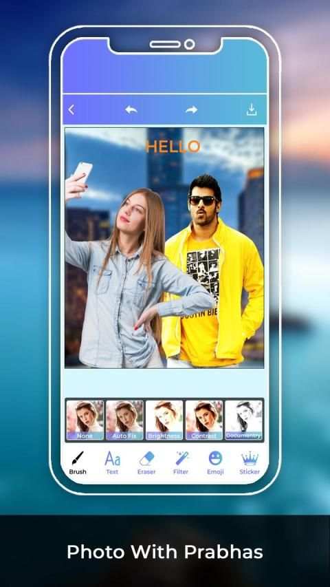 Photo With Prabhas screenshot 3