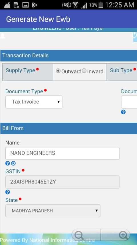 Smart E way bill Generate Mobile screenshot 3