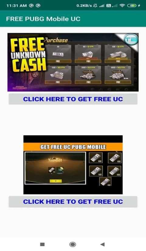 Free PUBG Mobile UC screenshot 2