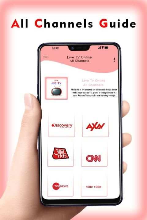 Live Jio TV HD Channels Guide स्क्रीनशॉट 1