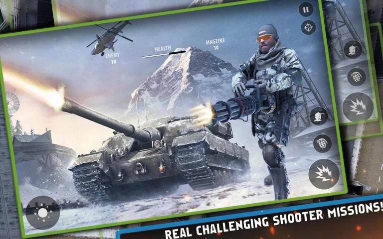 Modern FPS Gunner Counter : Pro Shooting Game स्क्रीनशॉट 10