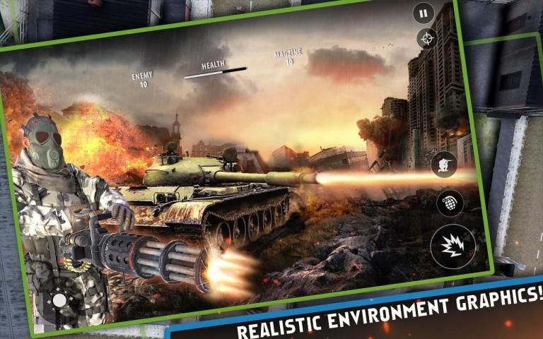 Modern FPS Gunner Counter : Pro Shooting Game स्क्रीनशॉट 1