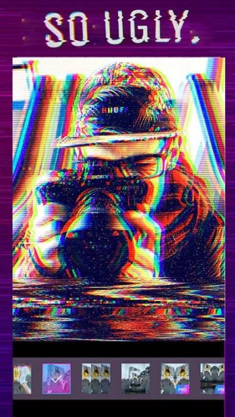 Glitch Photo Editor - Vhs Vintage, Retro Effects स्क्रीनशॉट 3