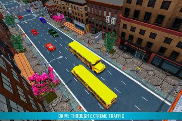Virtual High School Bus Driver Simulator screenshot 2