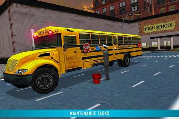Virtual High School Bus Driver Simulator screenshot 5
