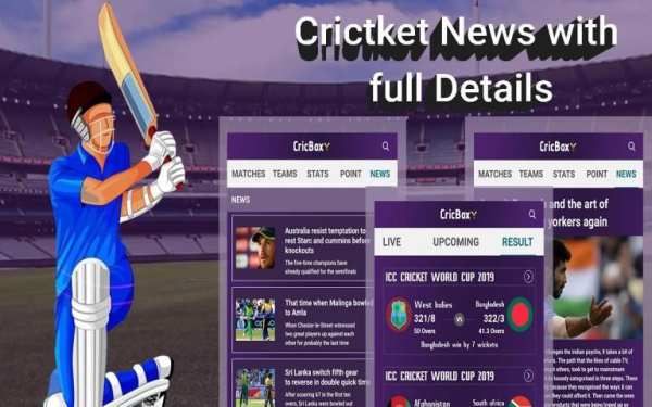 CricBox - Live Cricket Scores, Schedule & News स्क्रीनशॉट 3