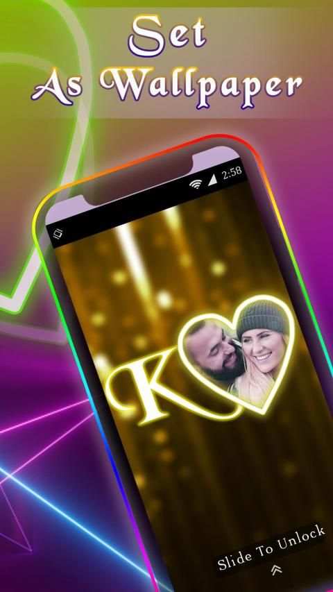 Lighting Text Photo Frame : Lighting Text Effect screenshot 3