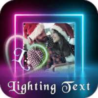 Lighting Text Photo Frame : Lighting Text Effect