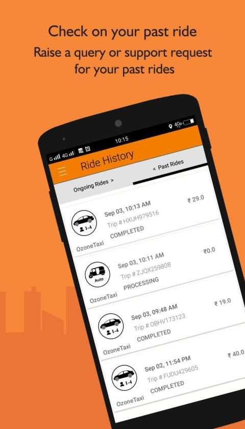 Ozone Taxi - Auto Taxi, Bike, Car Service स्क्रीनशॉट 2