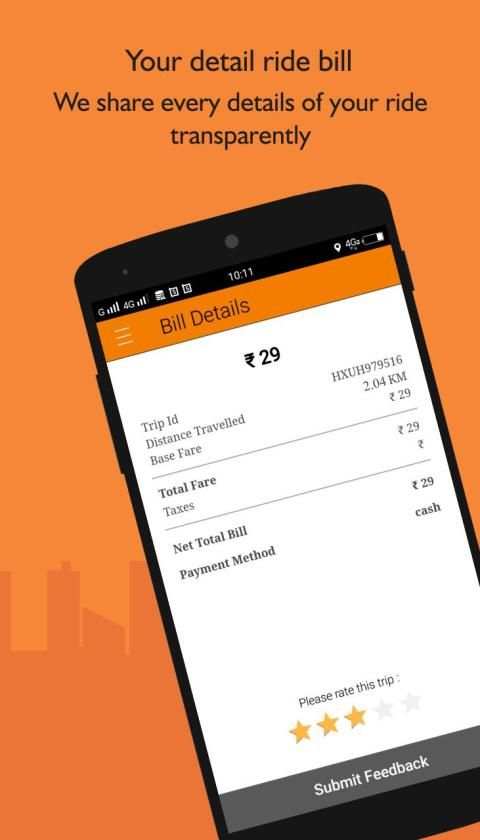 Ozone Taxi - Auto Taxi, Bike, Car Service स्क्रीनशॉट 1
