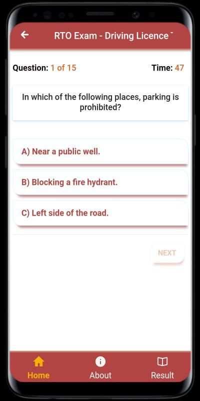 RTO Exam - Driving Licence Test स्क्रीनशॉट 2