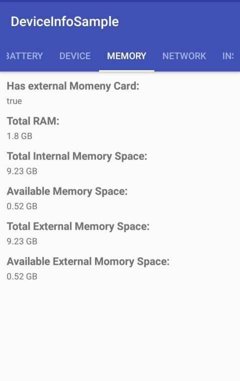 Device Info screenshot 1