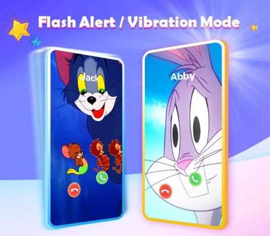Cartoon Call Flash- Color Phone Anime Call Screen screenshot 4