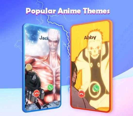 Cartoon Call Flash- Color Phone Anime Call Screen screenshot 1