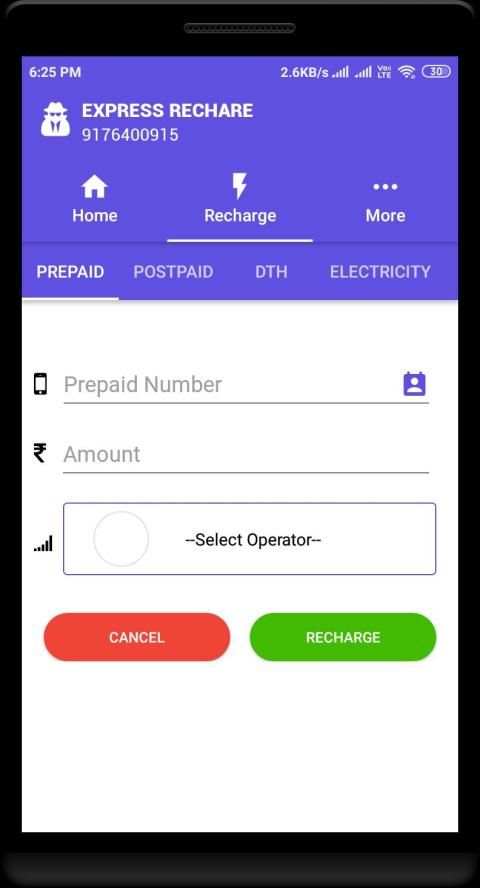 Express Recharge, Bill & Money Transfer स्क्रीनशॉट 2