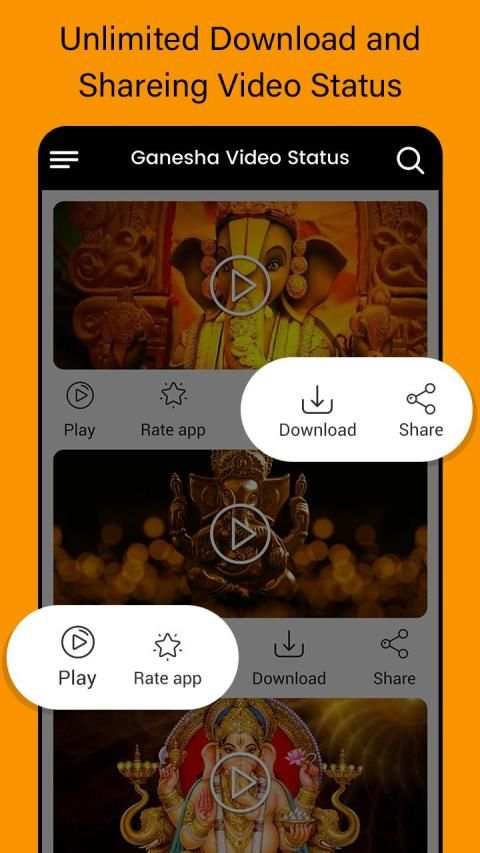 Ganesh Video Status - Ganesh Chaturthi screenshot 1