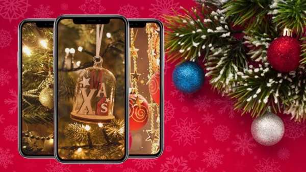 Christmas Lights Tree Party Wallpaper screenshot 3