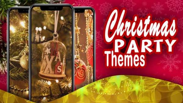 Christmas Lights Tree Party Wallpaper screenshot 1