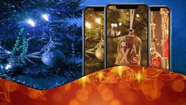 Christmas Lights Tree Party Wallpaper screenshot 2