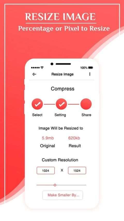 Photo Resizer - Reduce image size & Converter screenshot 2