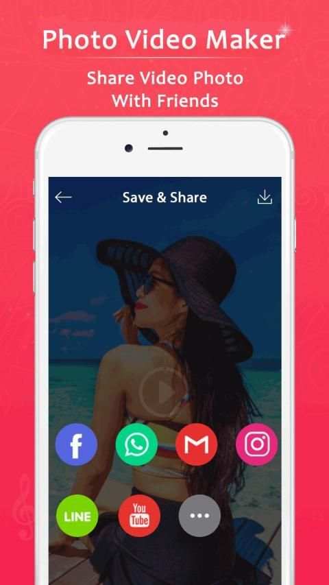 Photo Video Maker With Music - Movie Maker स्क्रीनशॉट 1