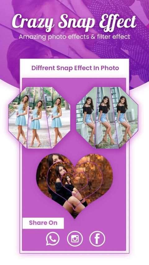 Crazy Snap Effect - Magic Photo Editor screenshot 2