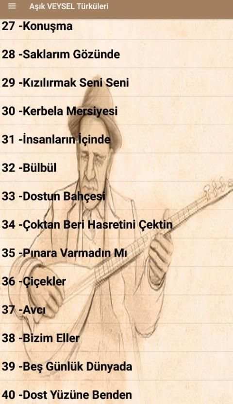 Aşık VEYSEL Türküleri (İnternetsiz 40 Türkü) screenshot 4